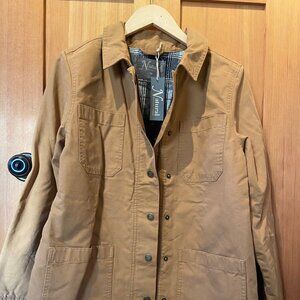 Cabela's Natural Reflections Women's Tan Chore Utility Jacket Coat NWT Sz Medium